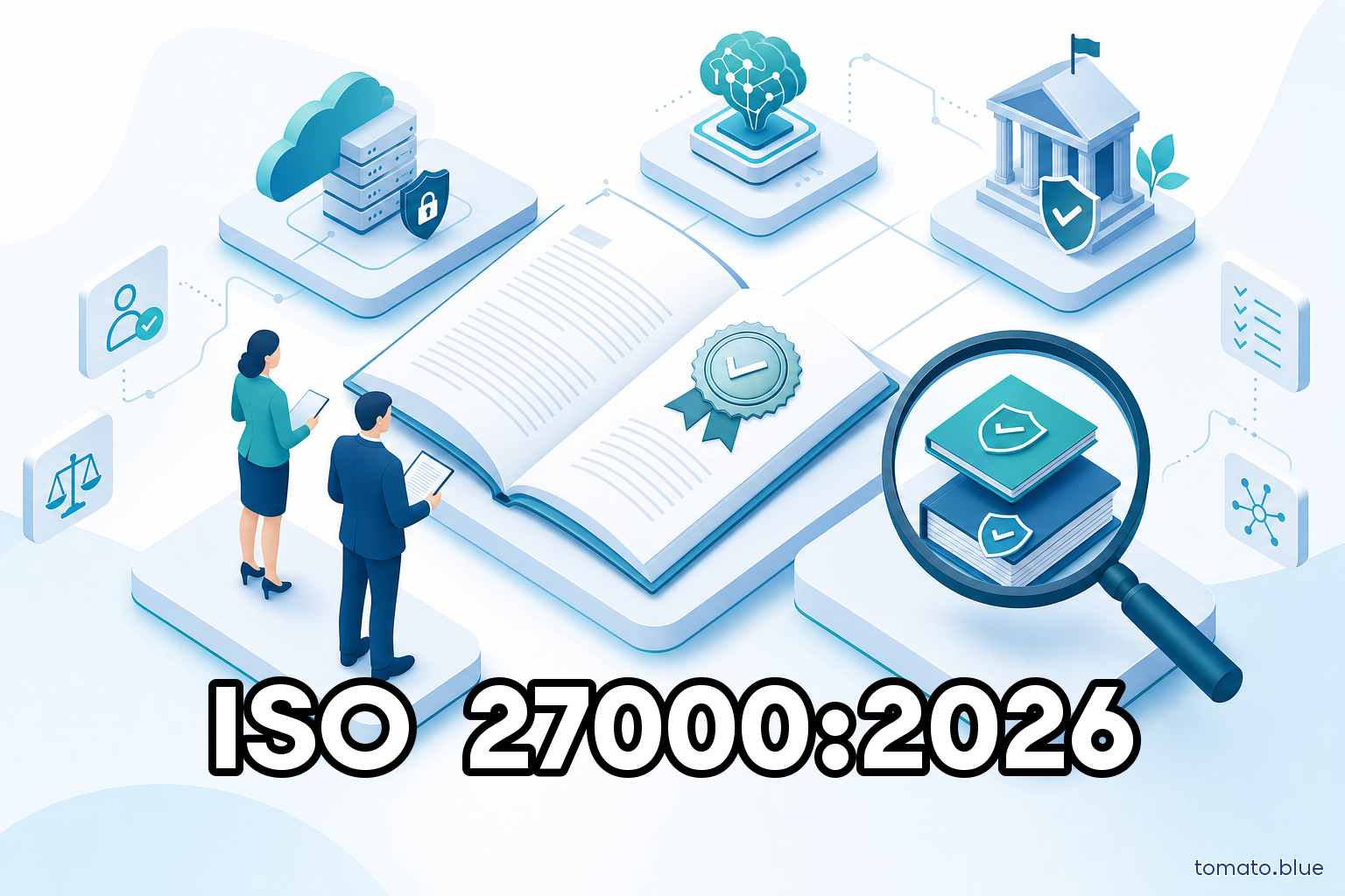 ISO/IEC 27000:2026 — un documento di overview accanto a un certificato, distinti da una lente