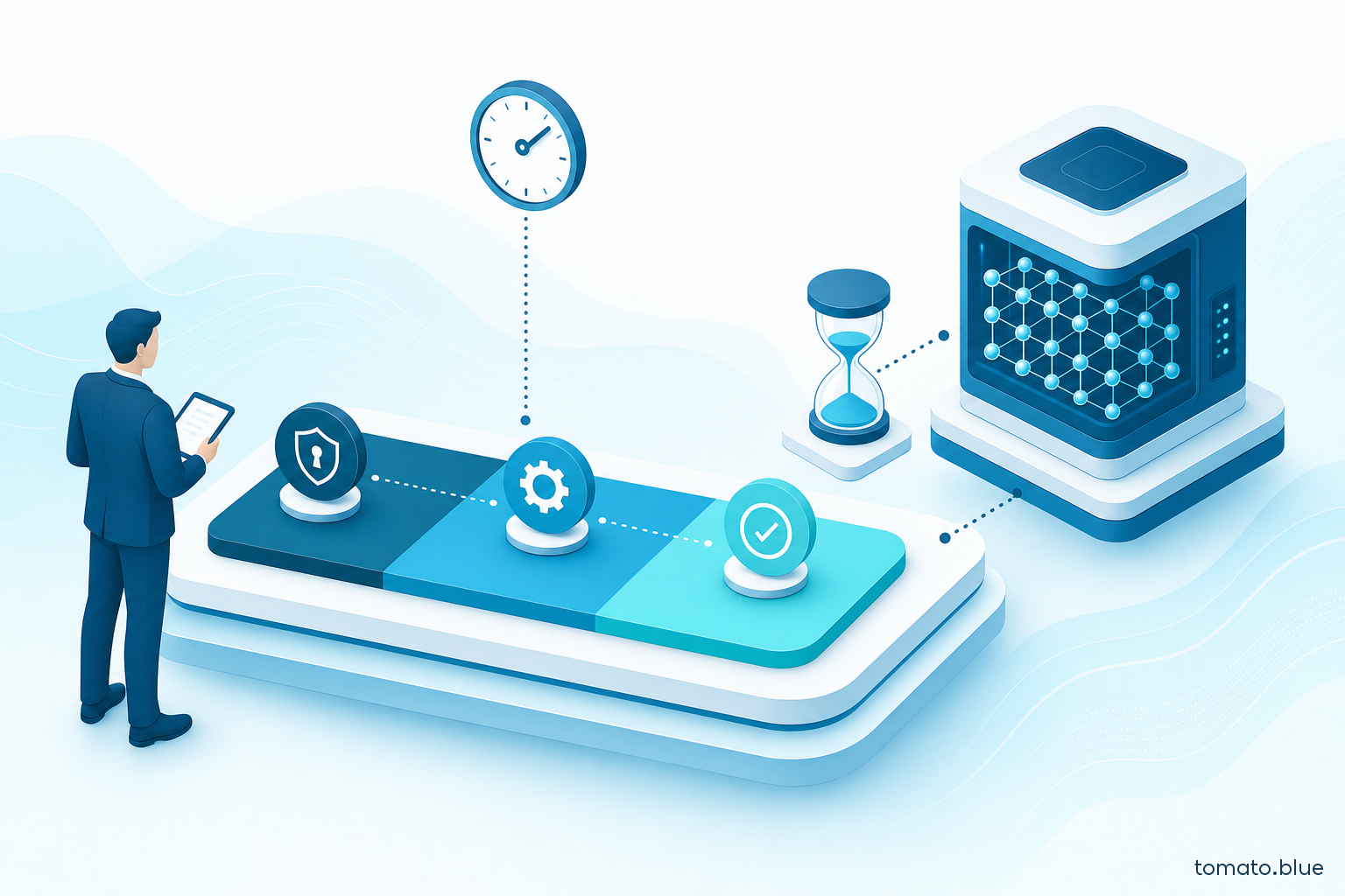 Orologio digitale in un circuito quantistico — rappresentazione del Teorema di Mosca